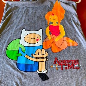 Adventure Time Finn Flame Princess Tank Top Size S